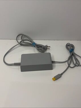 OEM Nintendo Wii U Gray AC Power Adapter with Yellow Tip